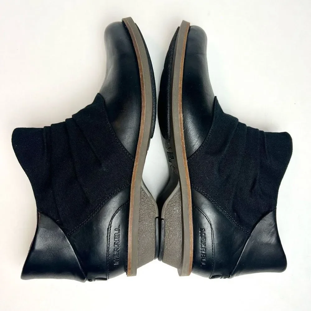 Merrell Adeline Bluff Black Women's Bootie Sz 7.5